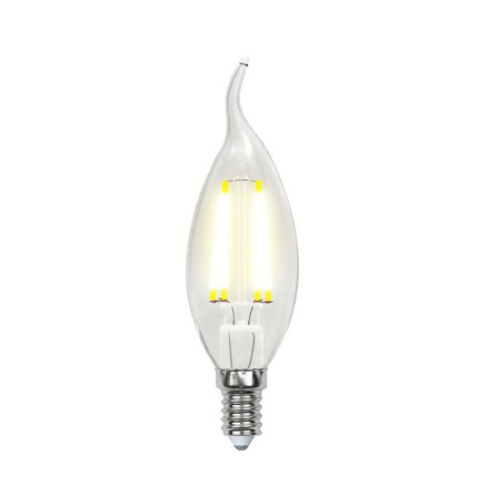 Лампа светодиодная LED-CW35-6W/WW/E14/CL PLS02WH 6Вт свеча на ветру 3000К тепл. бел. E14 500лм  UL-00000200