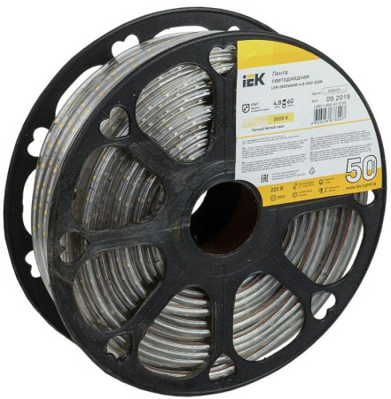 Лента светодиодная LED LSR-2835WW60-4.8-IP67-220В (уп.50м)  LSR3-1-060-67-0-50