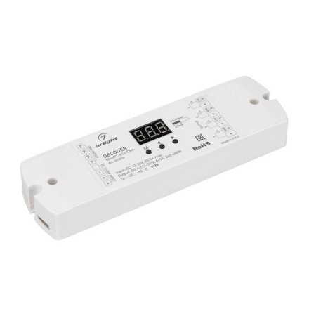Декодер SMART-K16-DMX (12-24В 4х5А) (IP20 пластик)  023824
