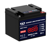 Аккумулятор тяговый лодочный гелевый 12В 50А.ч  MBG50-12 