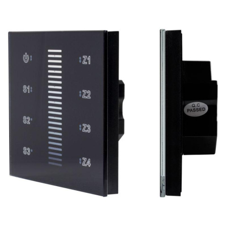 Панель сенсорная DALI-901-11-ADDR-3SC-DIM-DT6-IN Black (BUS) (IP20 пластик)  037189