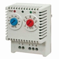 Гигротермостат электронный T: 10-50град.C rH: 30-90% 230В  R5ETUH22