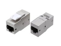 Адаптер проходной (coupler) Keystone Jack RJ45 (8P8C) кат.6A 4 пары экранир. CA2-KJ-C6A-SH-BK черн.  444918