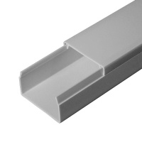 Кабель-канал 40х25 L2000 с двойн. замком сер.  PR03.0075