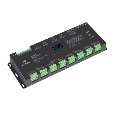 Декодер SMART-DMX-SUF (12-24В 24х5А XLR3 RJ45) (IP20 металл)  033769
