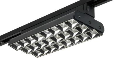 Светильник светодиодный трековый PTR 2260R 3S 60Вт 3000К IP40 60град. 280мм BL черн. Pro+  5039476