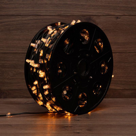 Гирлянда светодиодная "LED ClipLight" 1.5м 665LED желт. 80Вт 12В IP65 провод темн./зел. (уп.100м)  325-121