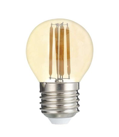 Лампа светодиодная филаментная PLED OMNI 6Вт G45 3000К тепл. бел. E27 230В/50Гц Gold  5021242