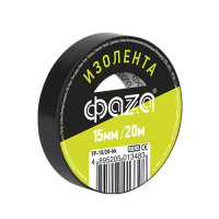 Изолента ПВХ 15мм (рул.20м) черн.  5013483