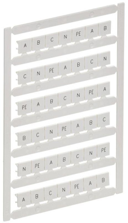 Маркер для CTS 10кв.мм "A; B; C; N; PE" ARMAFIX  AF-CT10D-M-010-21