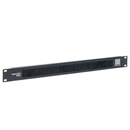 Ввод щеточный TERACOM PRO 1U черн.  TRP-1BR-BK