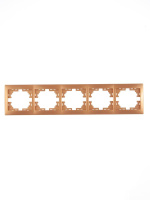 Рамка 5-м Mira горизонт. зол. метал.  701-1300-150