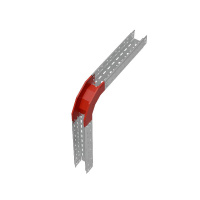 Угол для лотка вертикальный внешний 90град. 100х80 сталь "ПЛЮС" VLplus90-80-100 INOX304 КМ PL5642