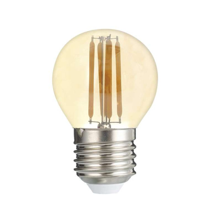 Лампа светодиодная филаментная PLED OMNI 6Вт G45 4000К нейтр. бел. E27 230В/50Гц Gold  5021303