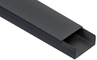 Кабель-канал 80х40 L2000 пластик ЭЛЕКОР черн.  EL-KK10-080-040-1-K02