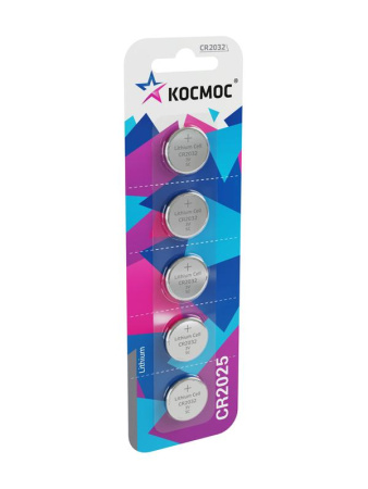 Элемент питания литиевый CR2025 5хBL (блист.5шт)  KOC20255BL