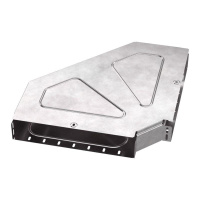 Угол для лотка горизонтальный 90град. 400х80 Стандарт с крышкой  PR16.0623