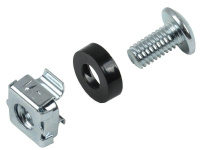 Набор винта с головкой под крестовую отвертку встраиваемая гайка для крепления на 19дюйм профиль (уп.1шт.)  -HP-28