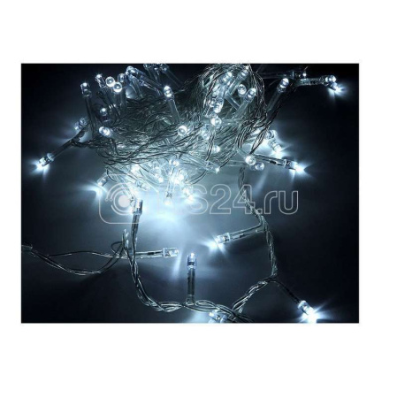 Гирлянда светодиодная "Нить" LD200-GW-BO 20м 200LED бел. уличная 8 режимов элементы питания 3хAA  4690601045454