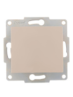 Выключатель 1-кл. 1п СП Karina 10А IP20 механизм крем.  707-0388-100