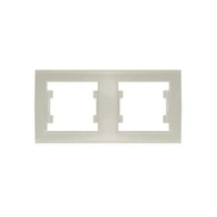 Рамка 2-м Бриллиант горизонт. сл. кость UNIVersal 7948684