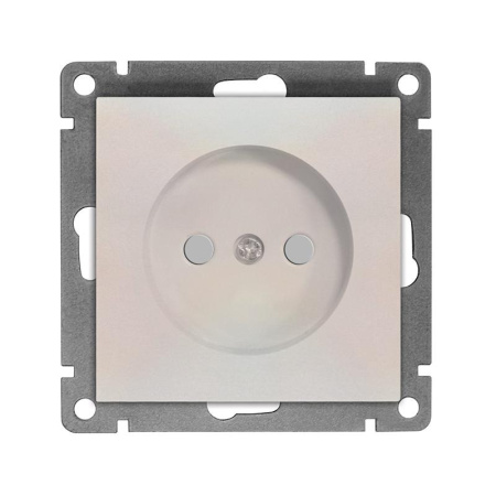 Розетка 1-м СП Афина 16А IP20 без заземл. защ. шторки механизм жемчуж.  A0047-OBr