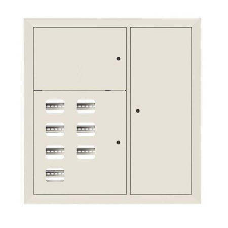 Щит этажный 7кв. RAL9001 (1000х950х150) Basic  mb28-v-7-r9001