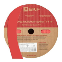 Трубка термоусадочная ТУТ нг 50/25 красн. (уп.50м)  tut-50-r