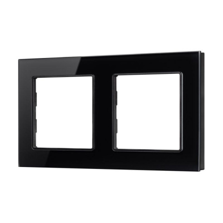 Рамка стеклянная FRM-GLARE-GS-2-BK  043797