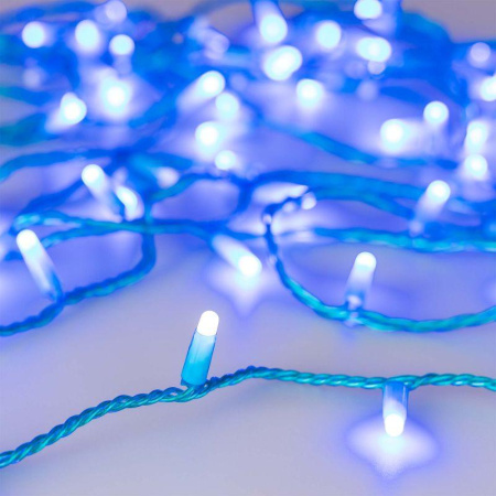 Гирлянда светодиодная ARD-STRING-CLASSIC-10000-BLUE-100LED-MILK-FLASH Blue230В 7Вт IP65  031199