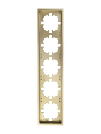 Рамка 5-мест. горизонт. ZIMA зол.  704-3600-150