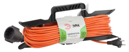 Удлинитель-шнур на рамке 1х30м без заземл. 10А IP20 UFx-1-2х1.0-30m ПВС 2х1  Б0043041