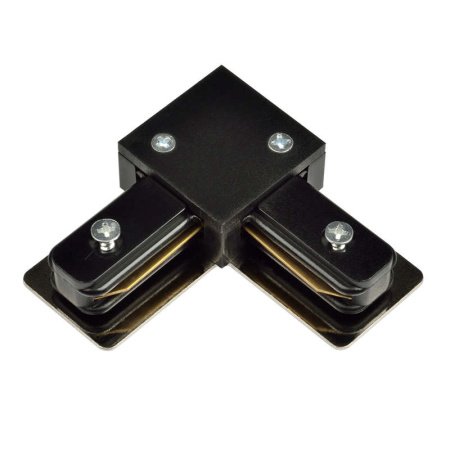 Соединитель для 2-х шинопроводов UBX-Q121 K21 BLACK 1 POLYBAG L-образный. 1ф. черн.  UL-00001280