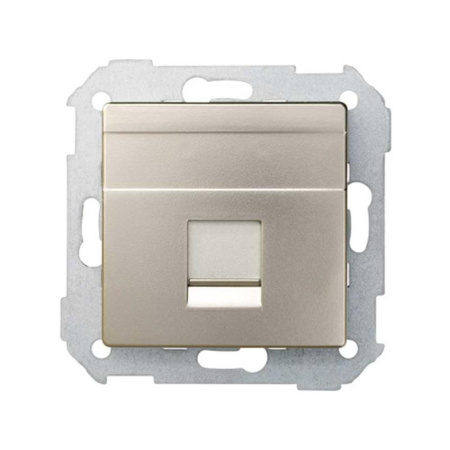 Адаптер на 1 RJ45 коннектор 82 шампань 82005-34