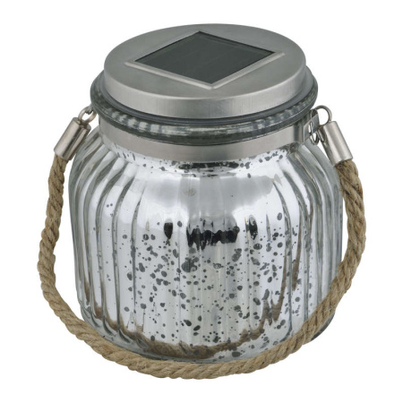 Светильник садовый USL-M-211/GN120 SILVER JAR IP44 солнечная батарея  UL-00003209