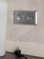 Рамка 2-м BRITE РУ-2-Бр алюм./алюм.  BR-M22-12-K47