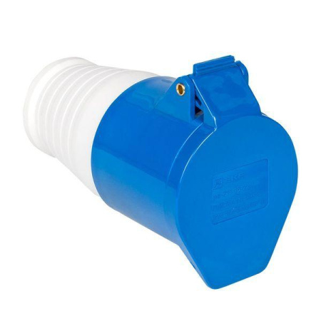 Розетка кабельная 16А 220В 2P+РЕ IP44 (213)  ps-213-16-220