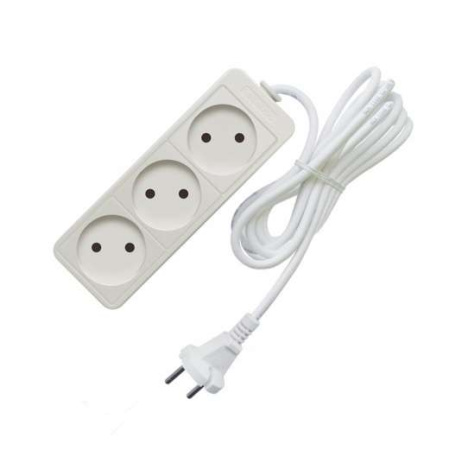 Удлинитель 3х3м без заземл. 10А IP20 2.2кВт ПВС  481S-1303