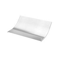 Крышка на угол лестничный вертикальный внутренний 45град. 150х400 толщ. 2мм R300 в комплекте с крепеж. эл. алюм.  AKLKH31540K