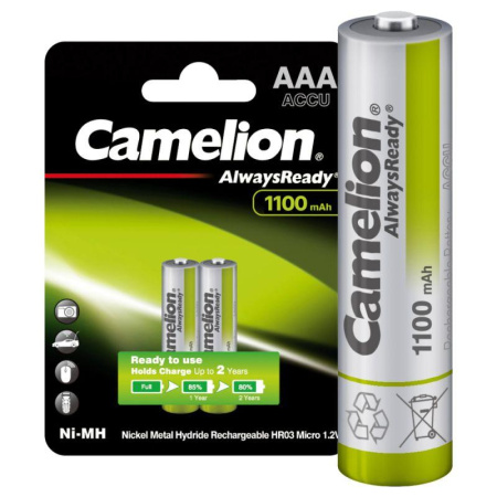 Аккумулятор Always Ready AAA-1100mAh Ni-Mh BL-2 NH-AAA1100BP2 1.2В  15037