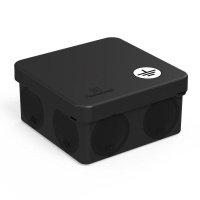 Коробка уравнивания потенциалов ОП 60-0210-9005-У для прямого монтажа двухкомпонентная безгалогенная (HF) 80х80х40 черн.  60-0210-9005-У