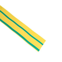 Трубка термоусадочная ТУТ нг 40/20 желт./зел. (уп.50м)  tut-40-yg
