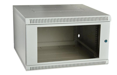 Шкаф телекоммуникационный настенный сварной 19дюйм 9U 600х500 ШТ-НСс-9U-600-500-С дверь стекло ССД 130411-00745