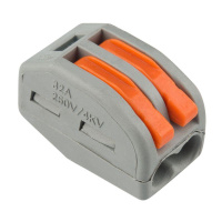 Клемма соединительная многоразовая 2-проводная (0.08-4кв.мм) сер. (уп.20шт)  07-5252-4-20