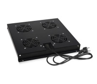 Модуль вентиляторный с 4-я вентиляторами для установки в серверные шкафы TRAY-SC-120-BK ND-SC черн. (RAL 9004)  11138c