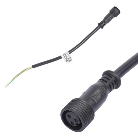 Провод UCX-LL2/L52-10M 25см 220А BLACK для подключ. в линию линейн. прожекторов 220В L52 и L53 разъем "мама"  UL-00008845