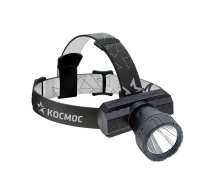 Фонарь аккумуляторный налобный XPE 3Вт литиевый аккум. 0.8А.ч ЗУ Micro USB шнур (в компл.)  KocAcHead3W