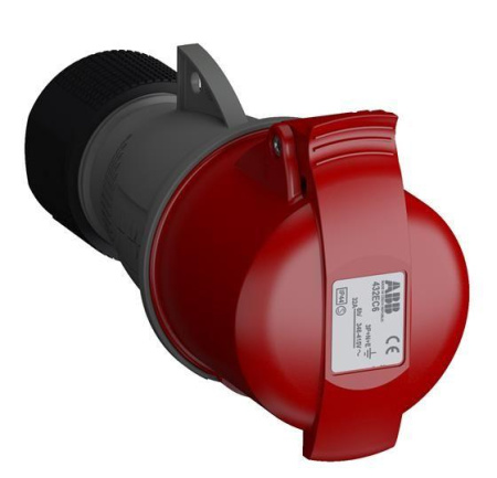 Розетка кабельная 432EC6 Easy&Safe 432EC6 32А 3P+N+E IP44 6ч  2CMA102051R1000