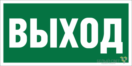 Знак безопасности BL-3015B.E22 "Выход"  a14595