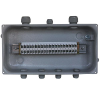 Коробка клеммная У-615 У2 20 клемм IP54 (пластиковые вводы PG)  ET003156